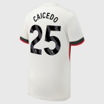 Günstige Fußballtrikots Chelsea Caicedo 25 Auswärtstrikot 2025-26 Kurzarm